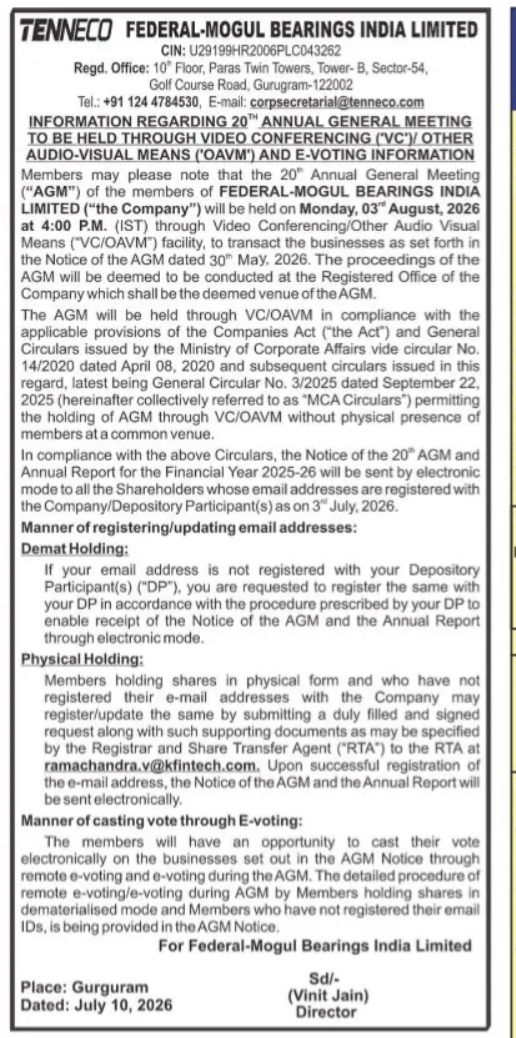 NOTICE OF ANNUAL GENERAL MEETING