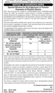 NOTICE TO SHAREHOLDERS