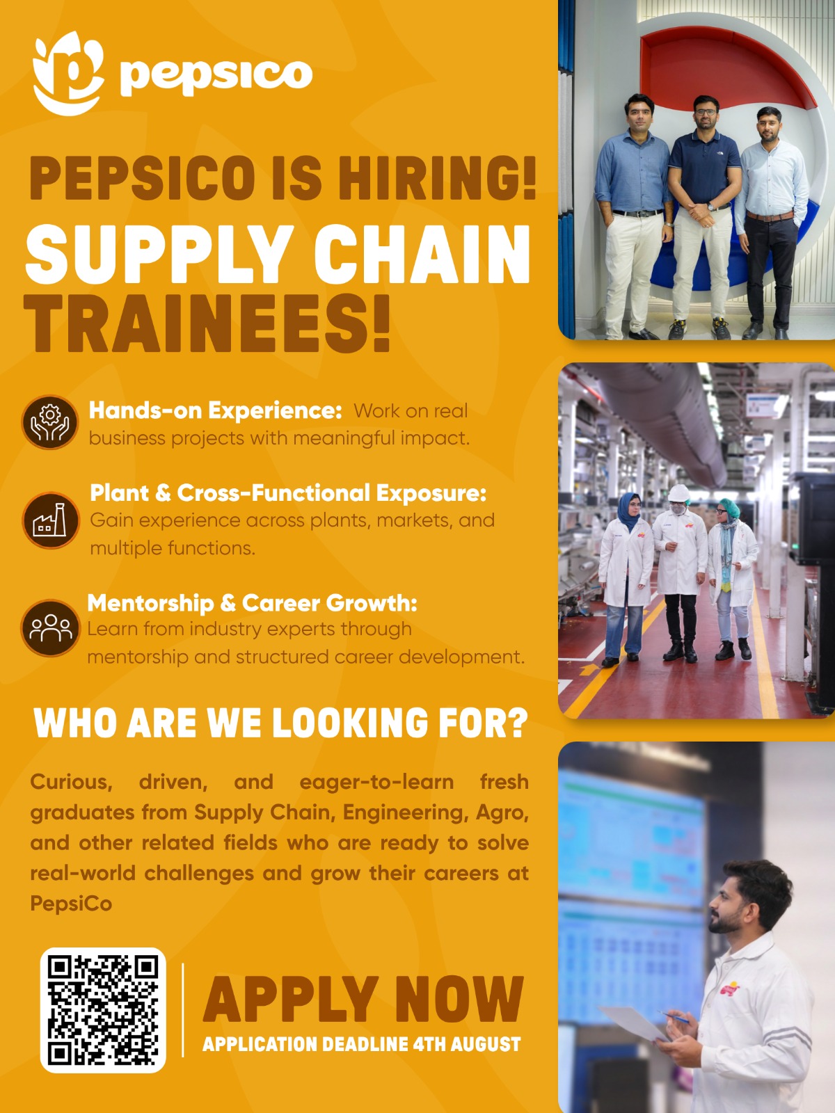 Now Hiring: Fresh Graduates for PepsiCo Supply Chain Roles