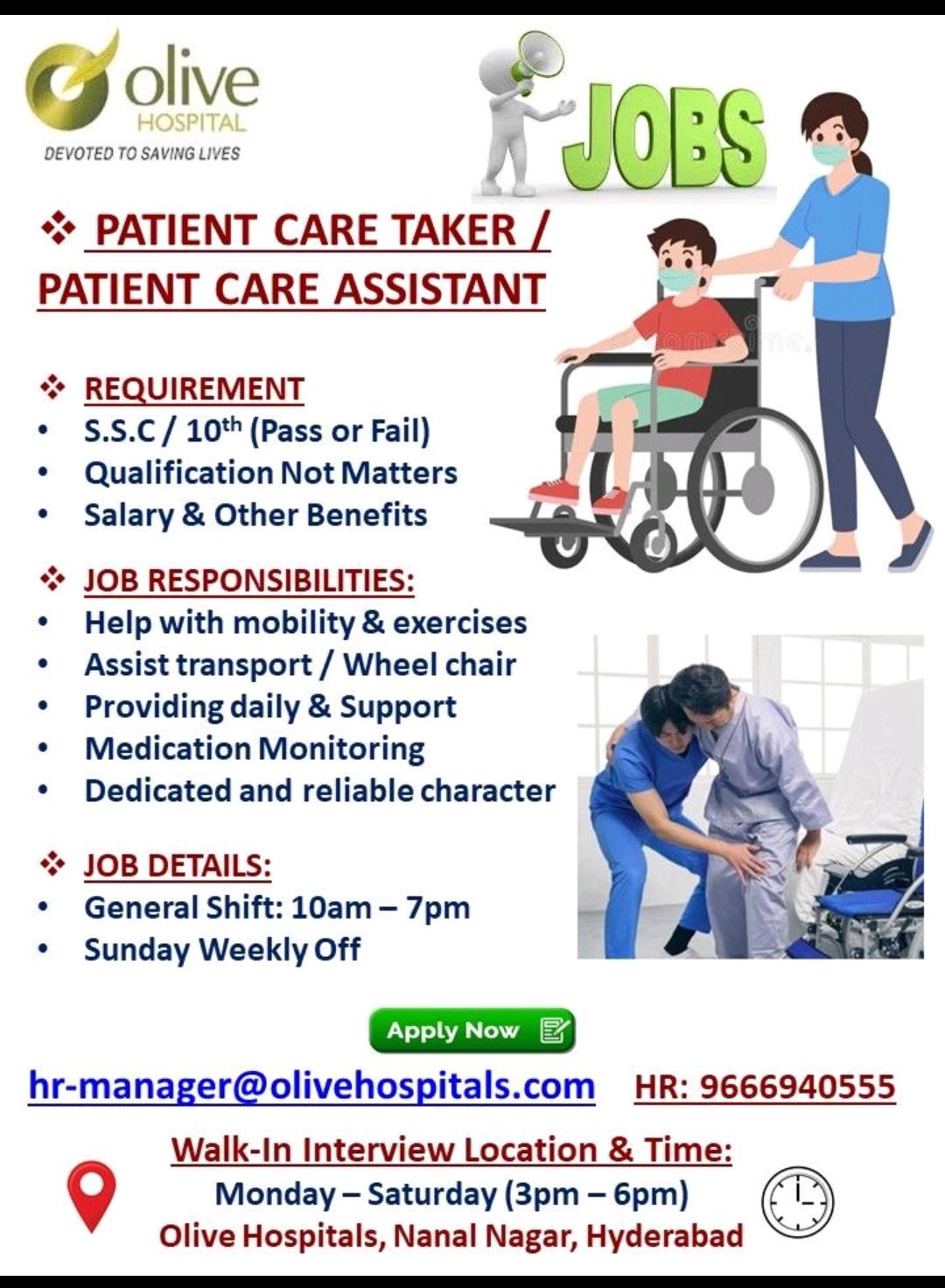 Olive hospital is hiring