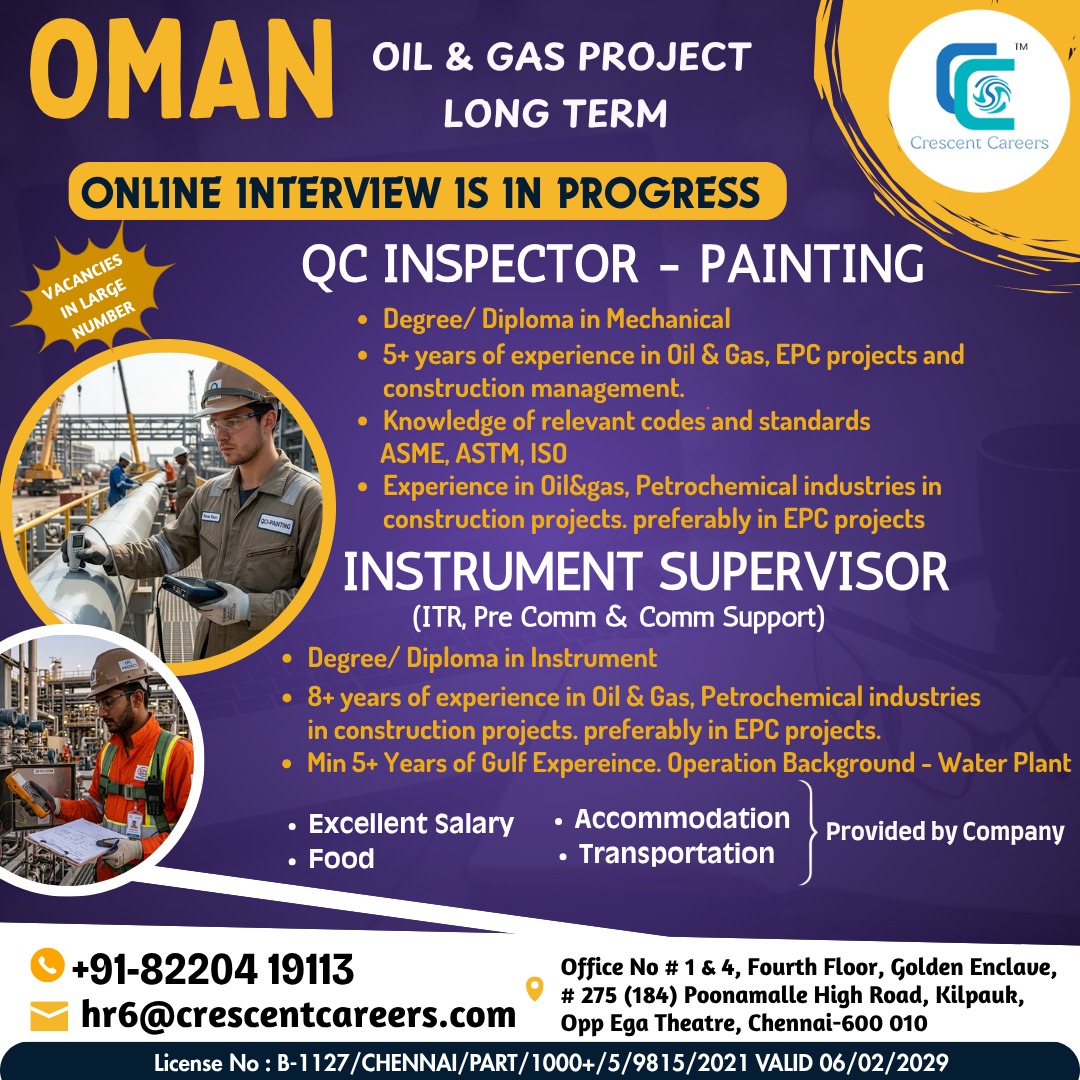 Oman Oil & Gas Long-Term Project Recruitment
