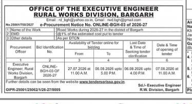 Option 1: Direct & Officiale-Procurement Notice No. ONLINE-BGH-03 of 2026-27