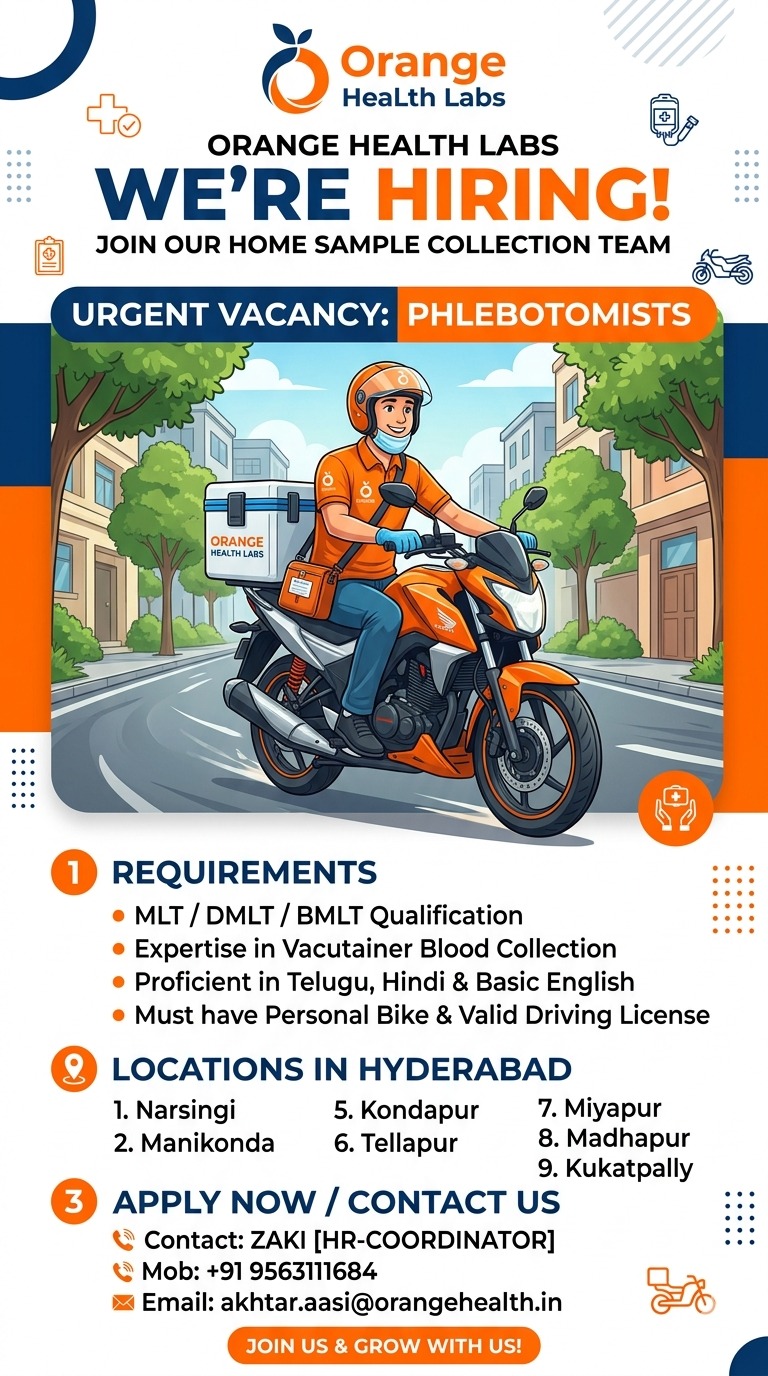 Organge health lab is hiring