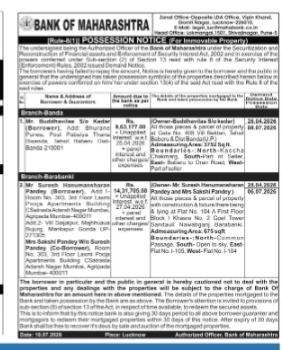 POSSESSION NOTICE