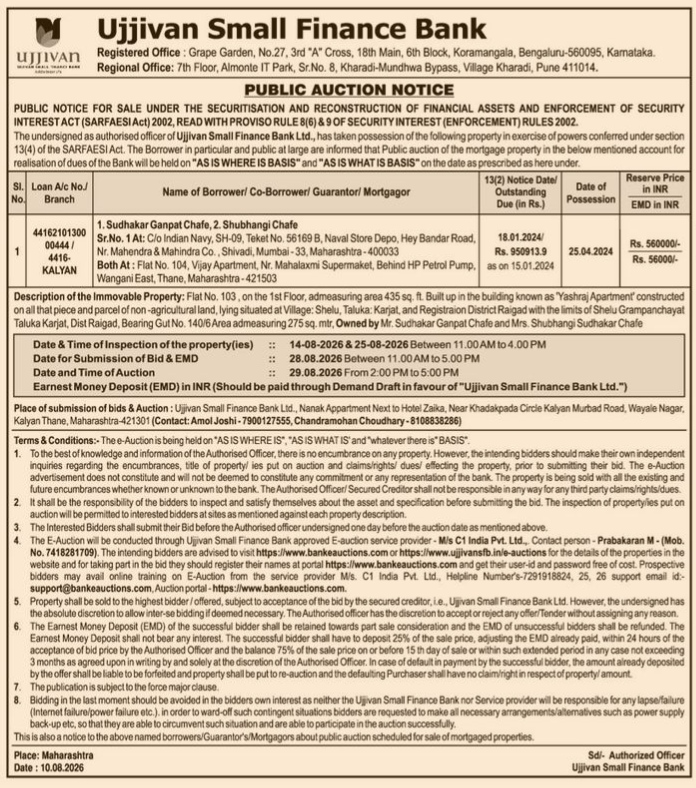 Public Auction Notice