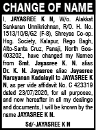 Public Notice: Change of Name