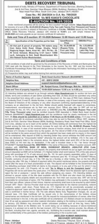Public Notice for Property E-Auction (Functional)