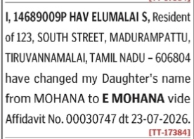 Public Notice of Name Change