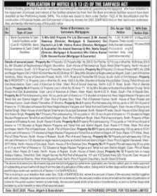 PUBLICATION NOTICE