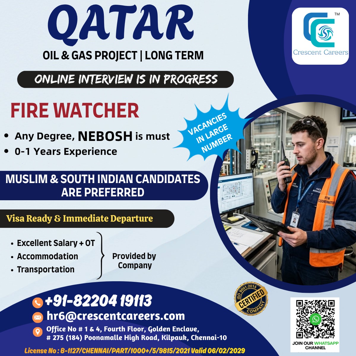 Qatar Oil & Gas Project Recruitment Drive