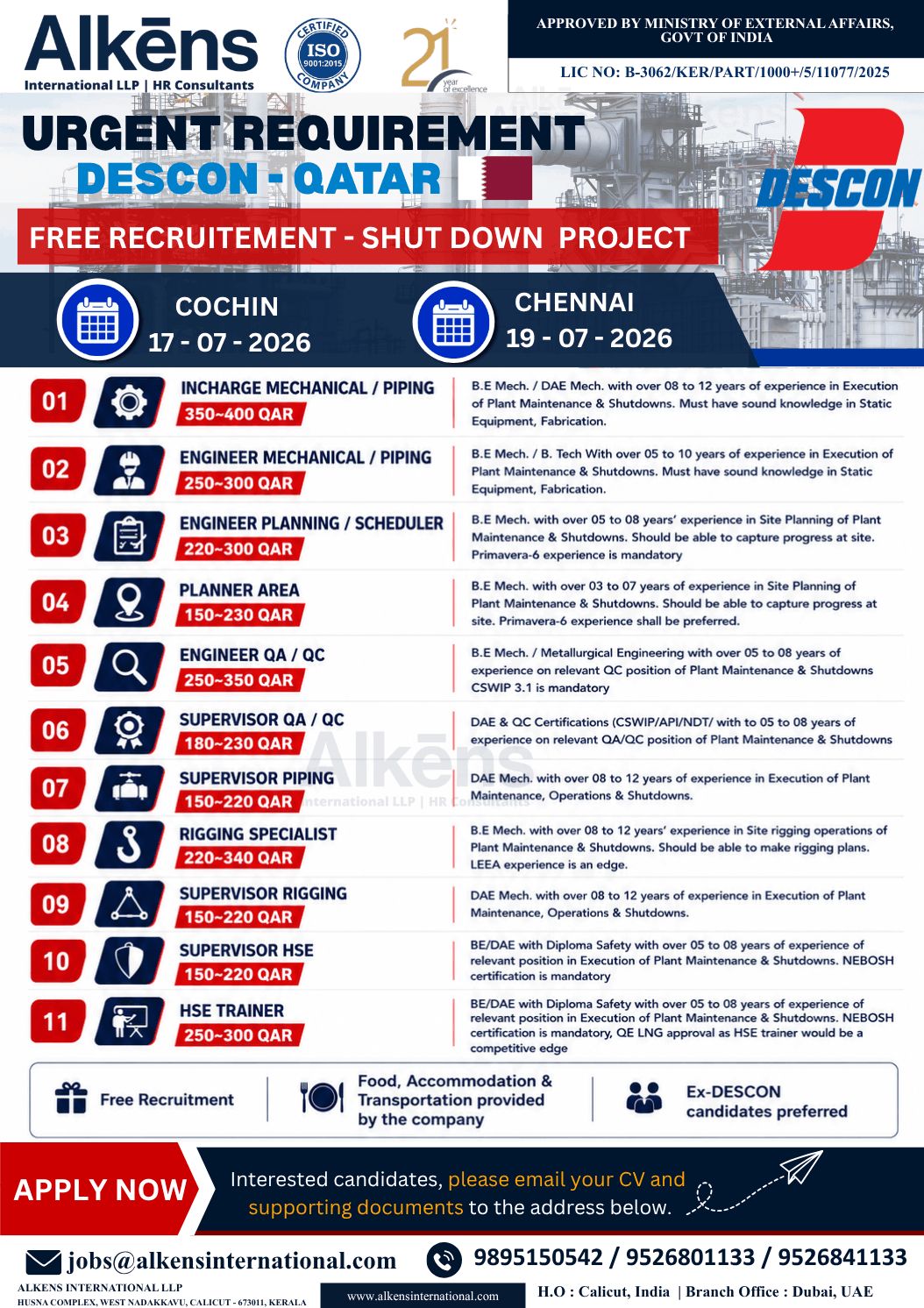 QATAR RECRUITMENT