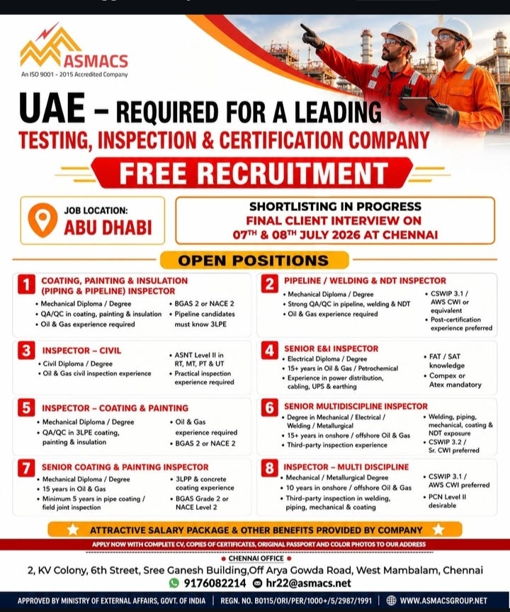 REQUIRED FOR LEADING COMPANY IN UAE