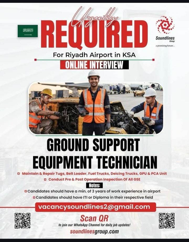 REQUIRED FOR RIYADH AIRPORT