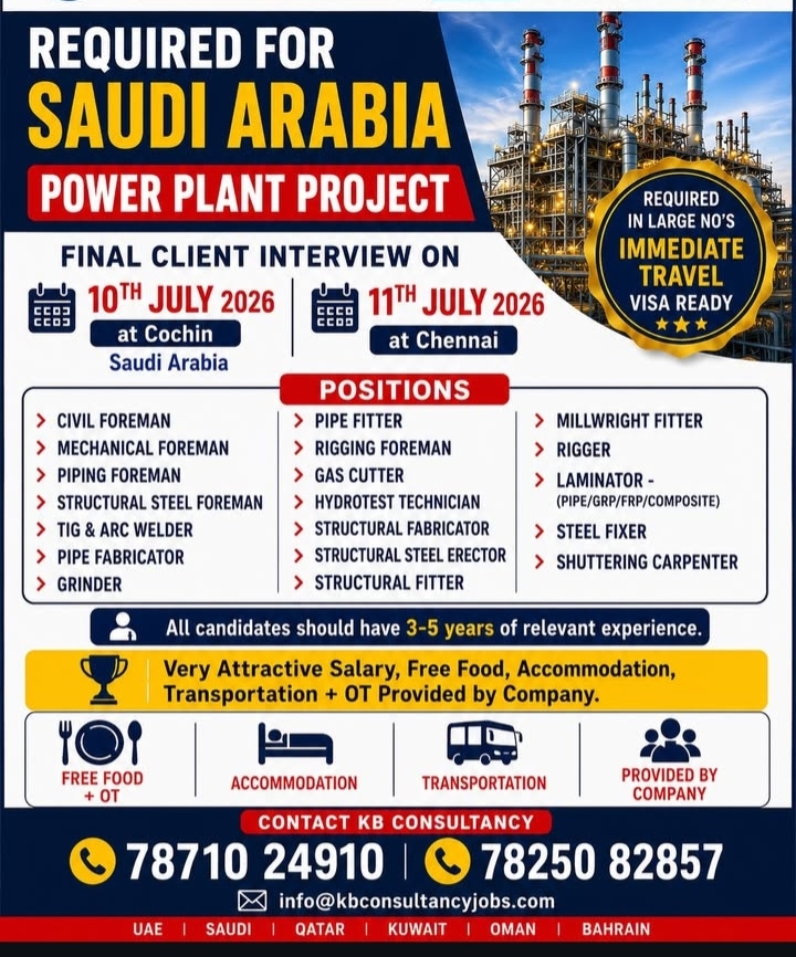 REQUIRED FOR SAUDI ARABIA COMPANY