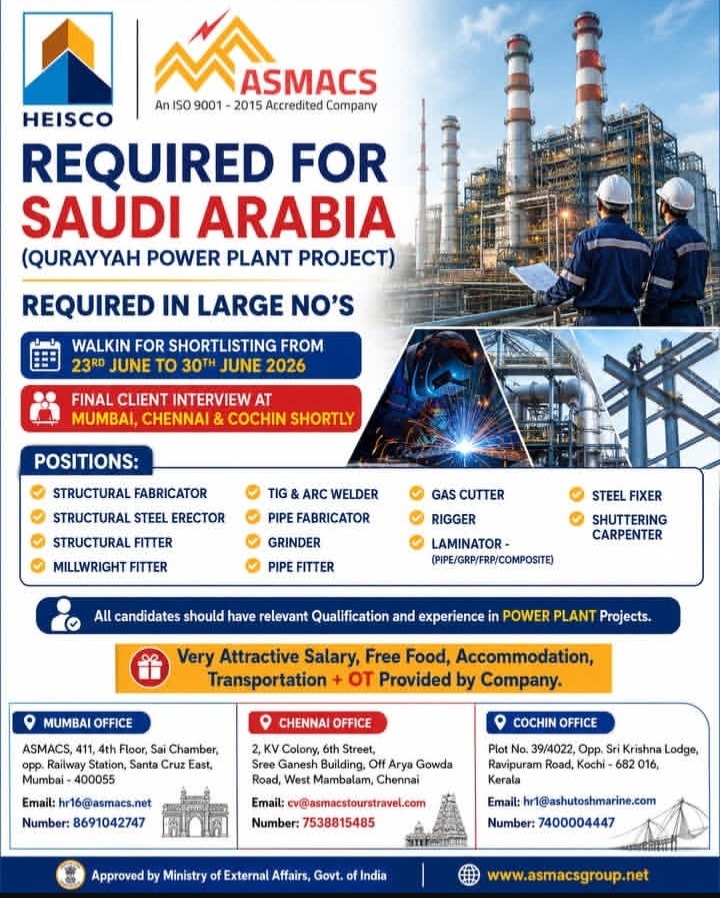 Required for Saudi Arabia