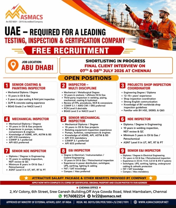 REQUIREMENT IN UAE