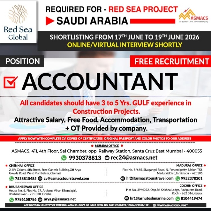Requirment in Saudi Arabia