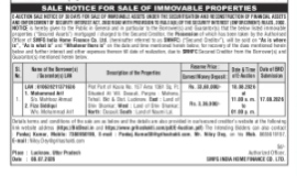 SALE NOTICE