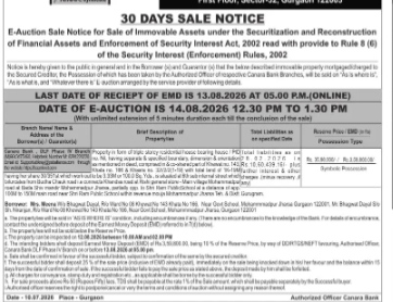 SALE NOTICE