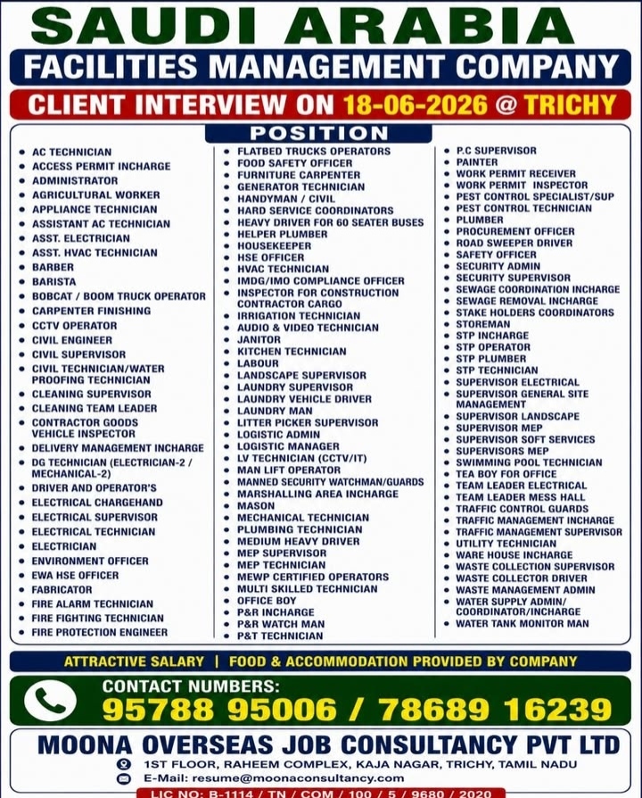 Saudi Arabia - facility management company
