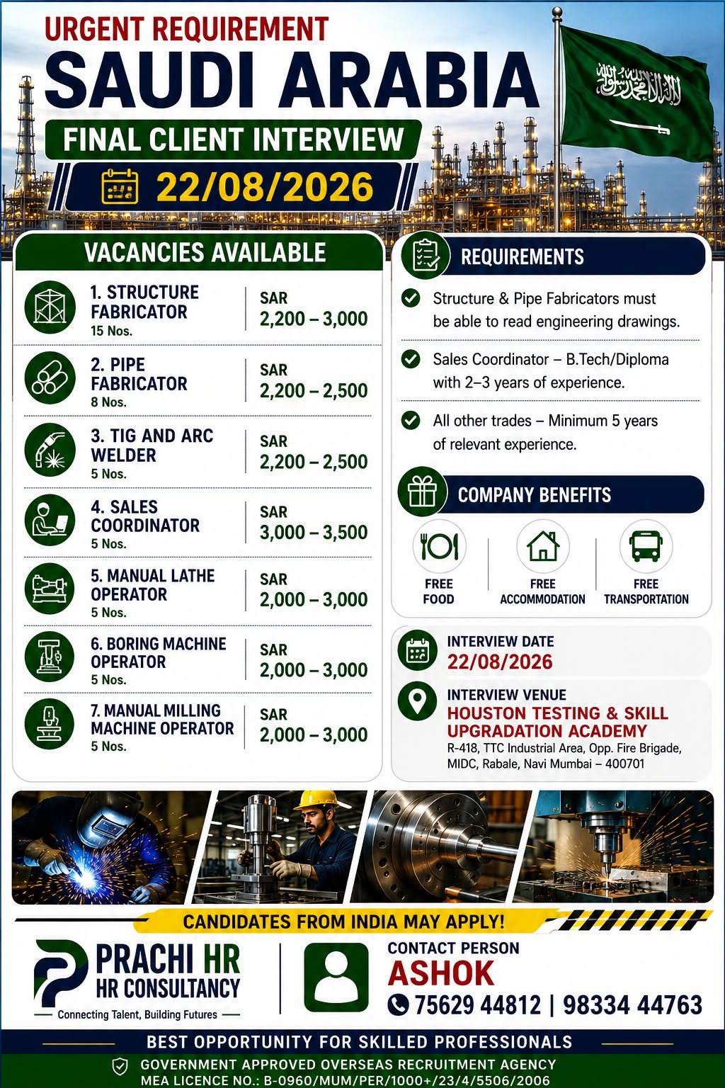 Saudi Arabia Job Vacancies – August 2026