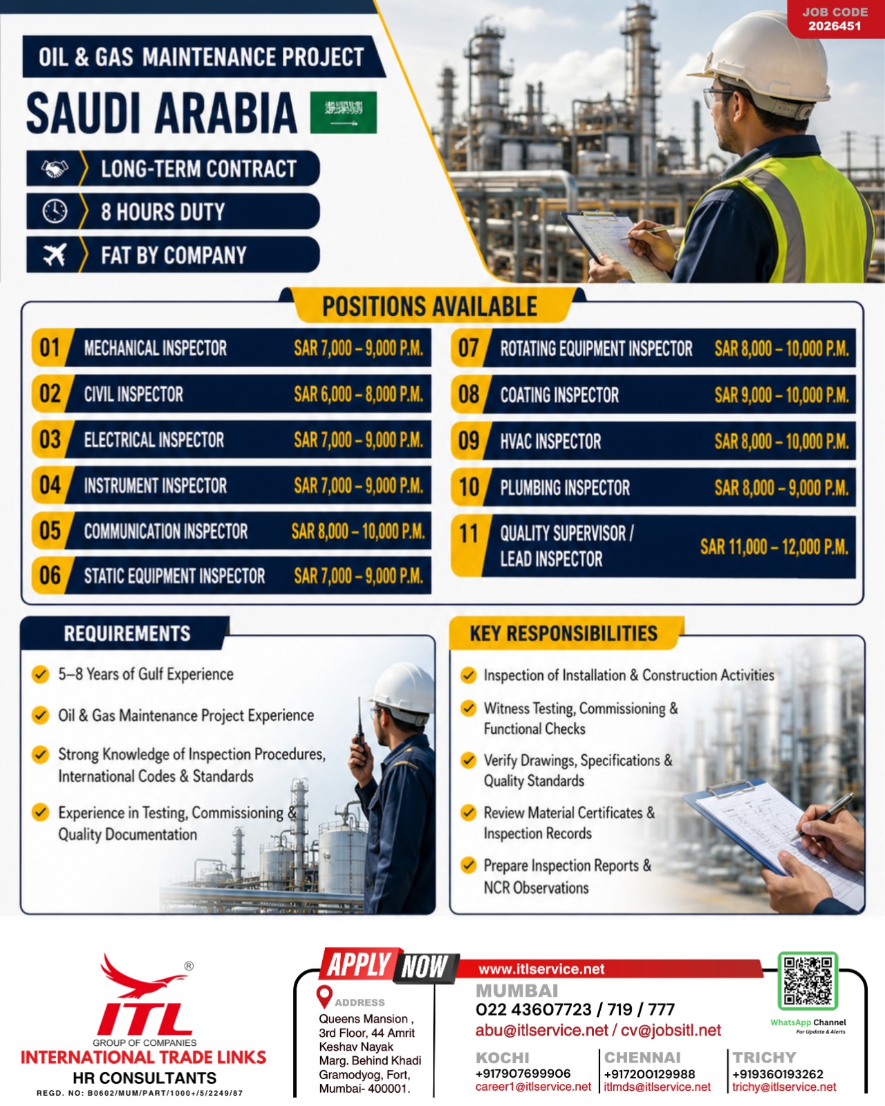 Saudi Arabia Oil & Gas Job Openings