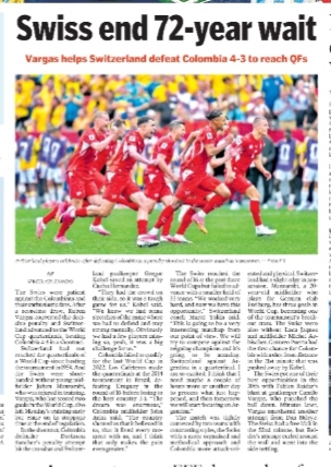 SWISS END 72 YEAR WAIT