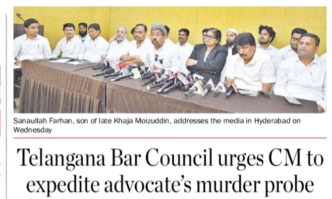 TELANGANA BAR COUNCIL URGE CM ....