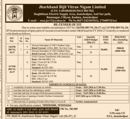 TENDER notice