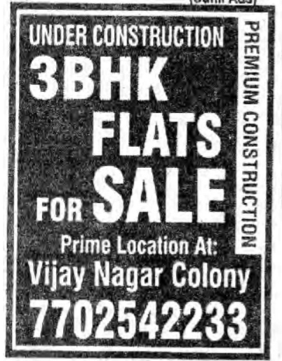 UNDER CONSTRUCTION FLAT FOR SALE