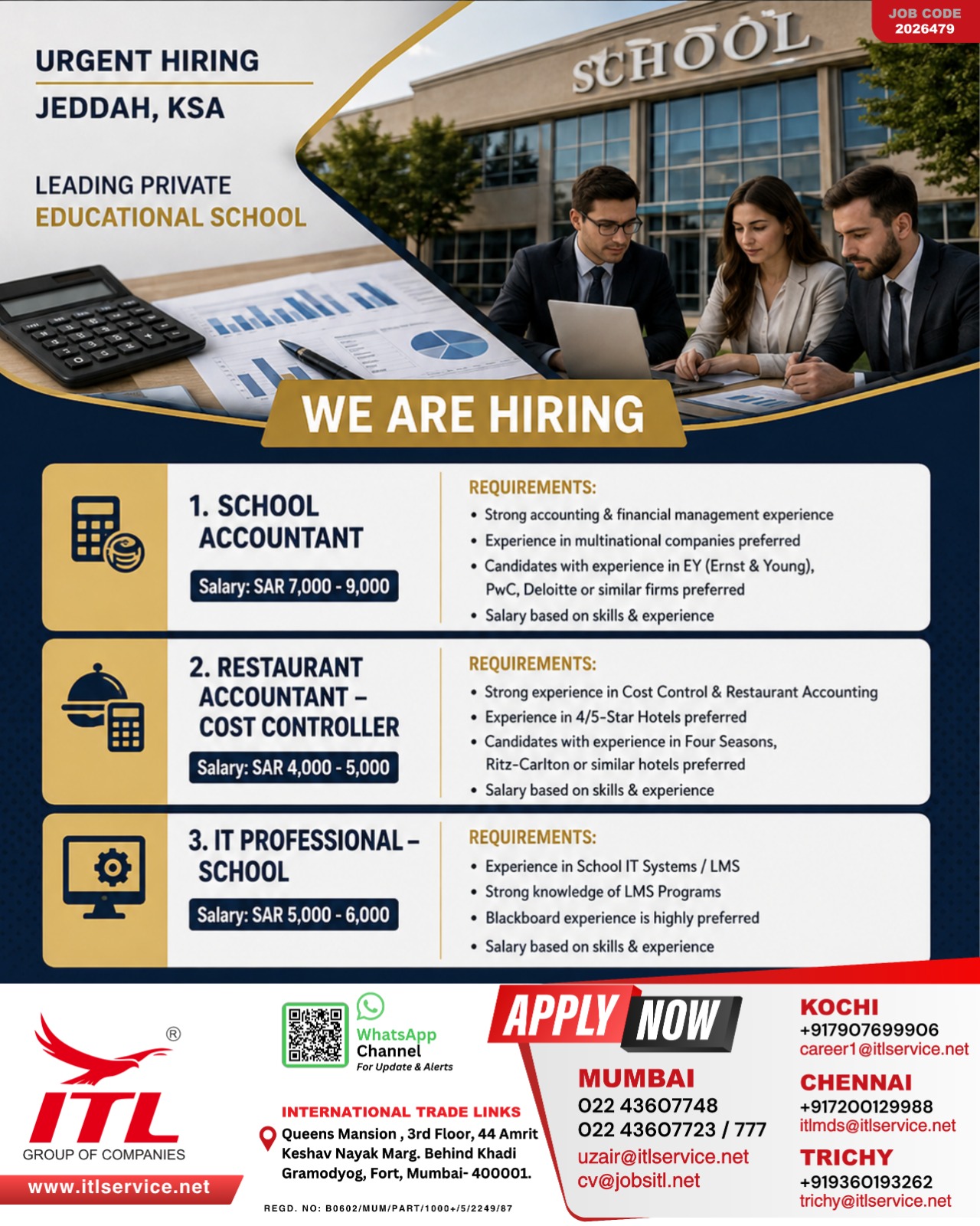 Urgent Hiring: Accountants & IT Professionals in Jeddah, KSA