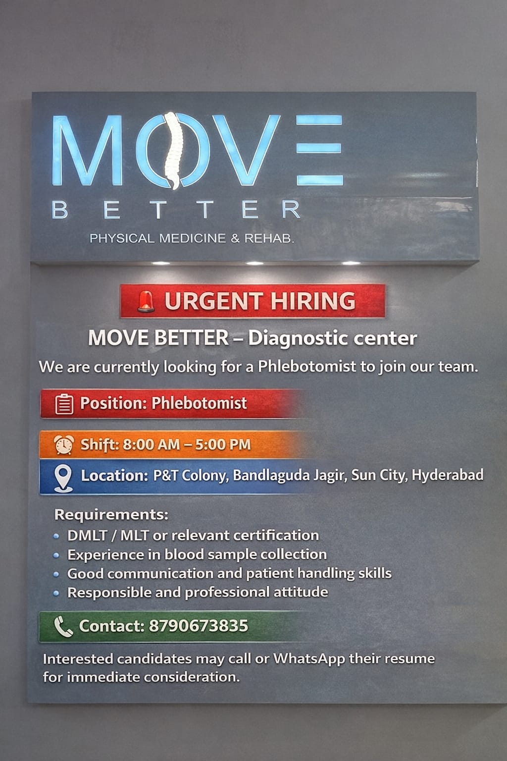 Urgent Hiring for diagnostic