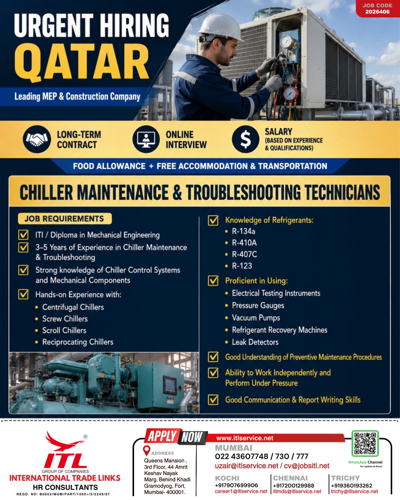 urgent Hiring for qatar