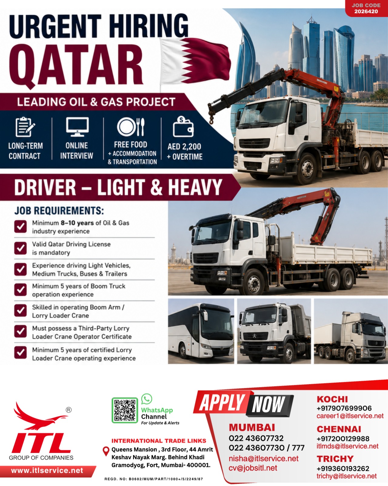 URGENT HIRNG FOR QATAR