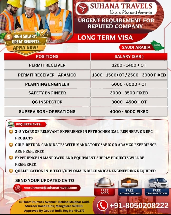 Urgent required for reputed company