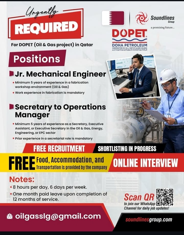 Urgent requirement for doha