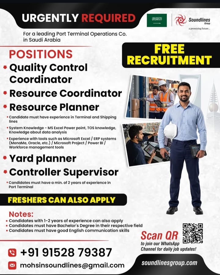 URGENT REQUIREMENT IN KSA