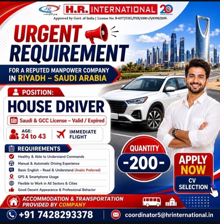 Urgent Requirement