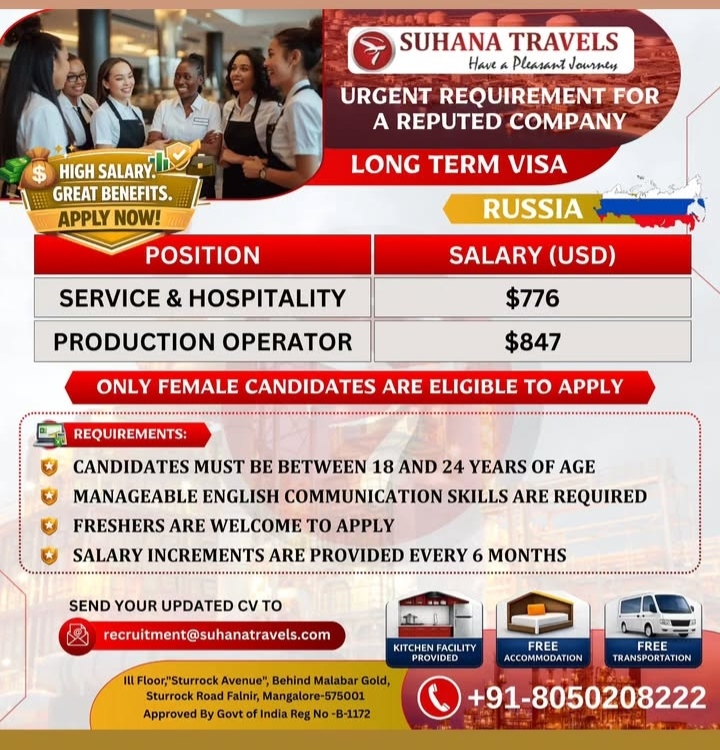 URGWNT REQUIREMENT FOR RUSSIA