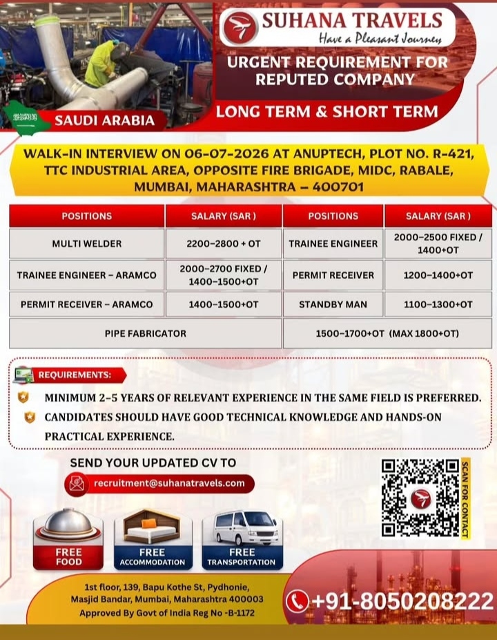 URGWNT REQUIREMENT FOR SAUDI ARABIA