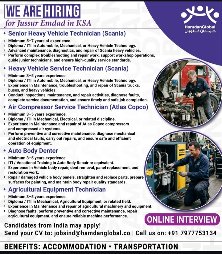 We are Hiring in KSA