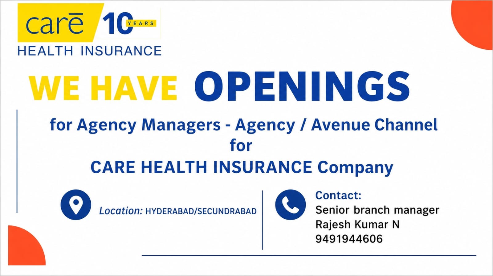 We have opening