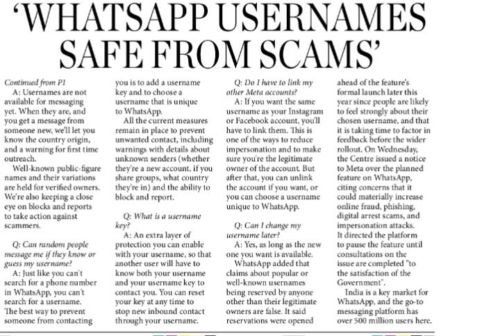 WHATSAPP SCAM
