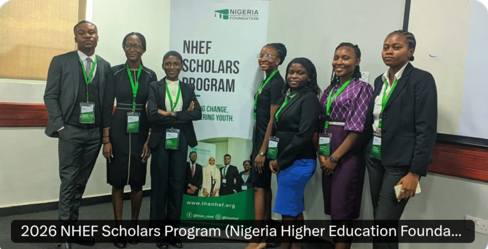 2026 NHEF Scholars Program (Nigeria Higher Education Foundation)