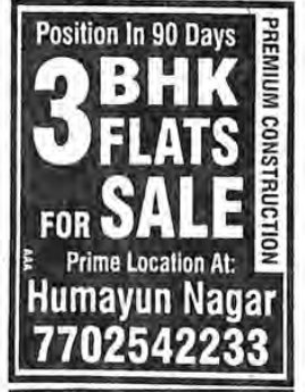 3BHK FLAT FOR SALE
