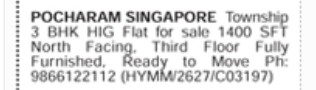3BHK FLAT FOR SALE