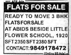 3BHK FLATS FOR SALE AT ABIDS