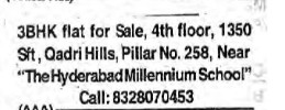 3BHK FLATS FOR SALE
