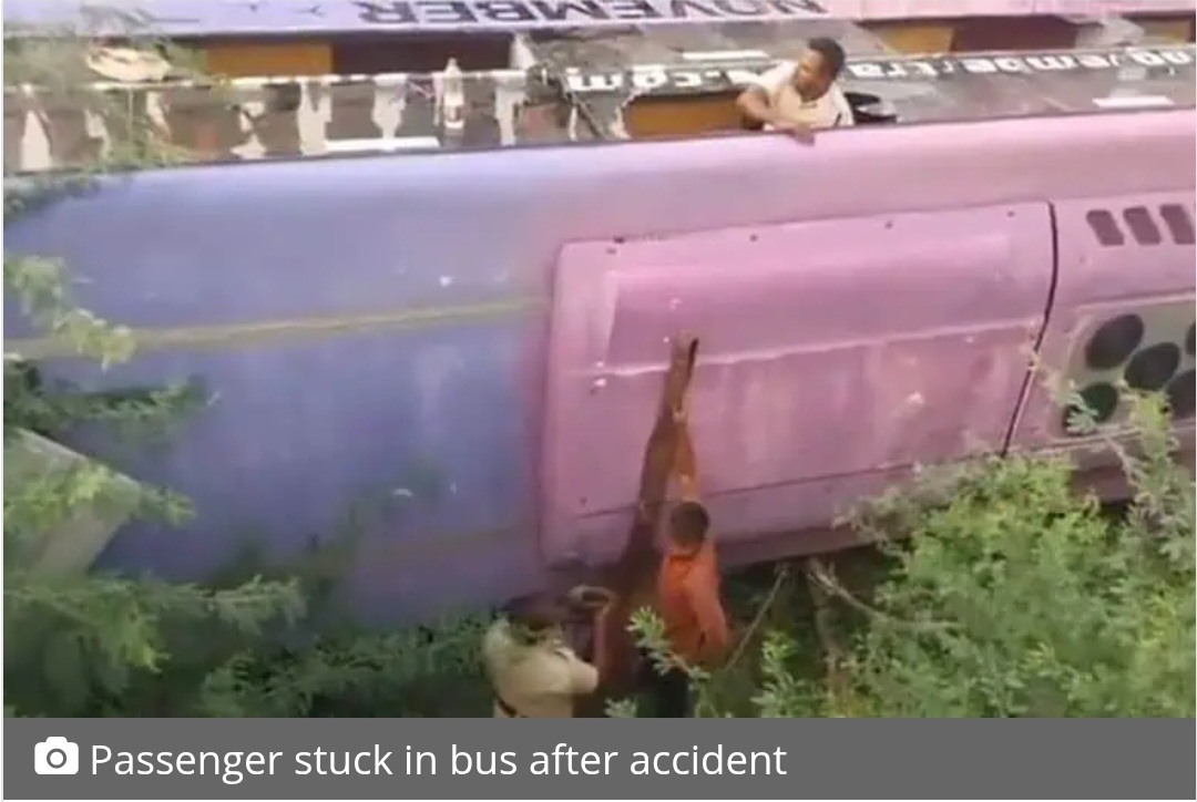 40 injured in Hyderabad-Bengaluru bus accident in Andhra