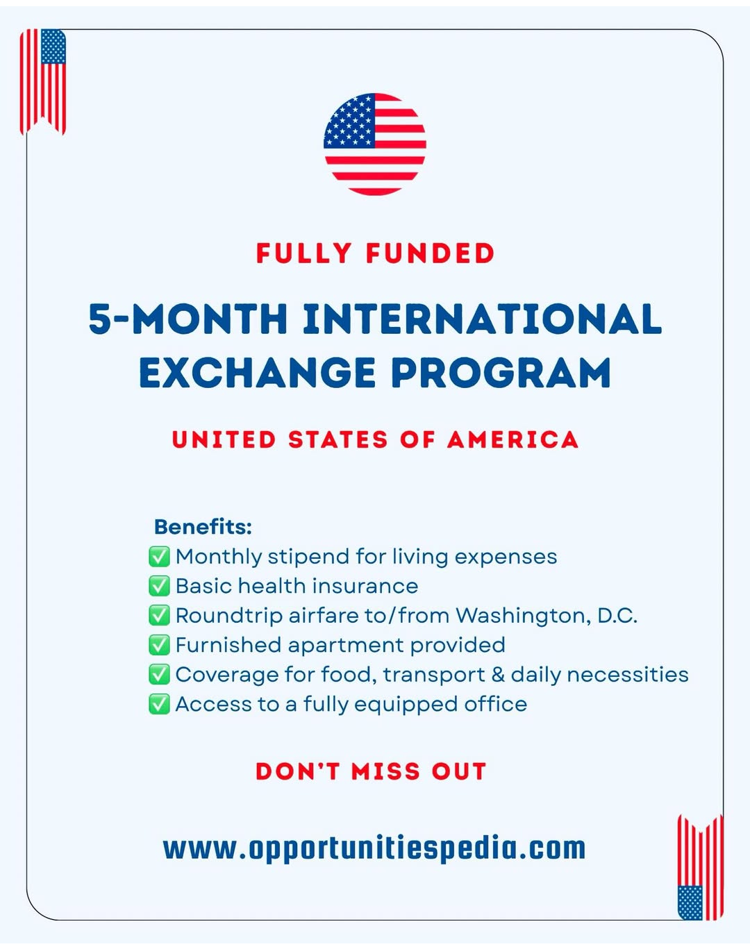 5 MONTHS INTERNATIONAL EXCHANGE PROGRAM